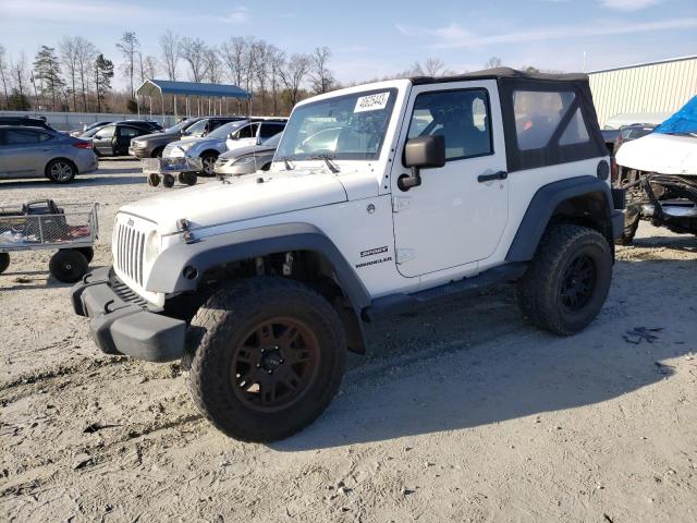 1C4AJWAG0DL706891 - 2013 JEEP WRANGLER SPORT WHITE photo 1