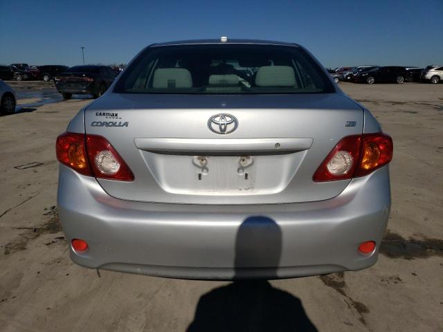 JTDBU4EE8A9117623 - 2010 TOYOTA COROLLA BASE SILVER photo 6