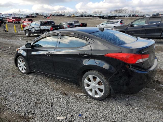 5NPDH4AEXDH377620 - 2013 HYUNDAI ELANTRA GLS BLACK photo 2