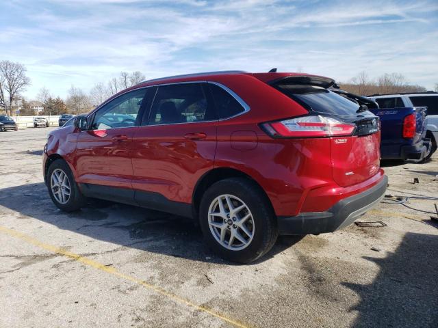 2FMPK4J94MBA43267 - 2021 FORD EDGE SEL RED photo 2