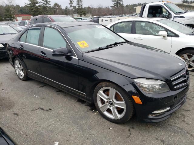 WDDGF8BB7BR163419 - 2011 MERCEDES-BENZ C 300 4MATIC BLACK photo 4