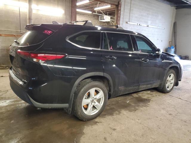 5TDBZRBH8NS256977 - 2022 TOYOTA HIGHLANDER L BLACK photo 3