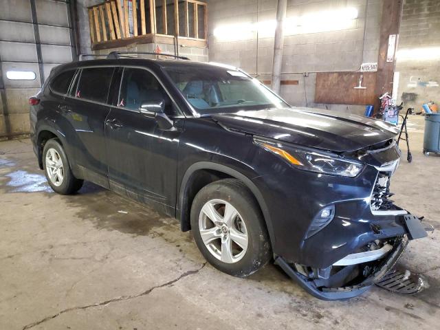 5TDBZRBH8NS256977 - 2022 TOYOTA HIGHLANDER L BLACK photo 4