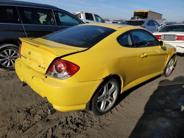 KMHHN65F36U194833 - 2006 HYUNDAI TIBURON GT YELLOW photo 3