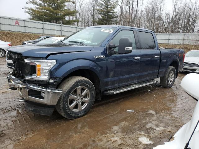 1FTFW1E55JKF44728 - 2018 FORD F150 SUPERCREW BLUE photo 1