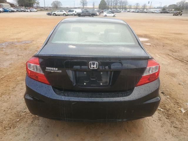 2HGFB2F55CH580625 - 2012 HONDA CIVIC LX BLACK photo 6