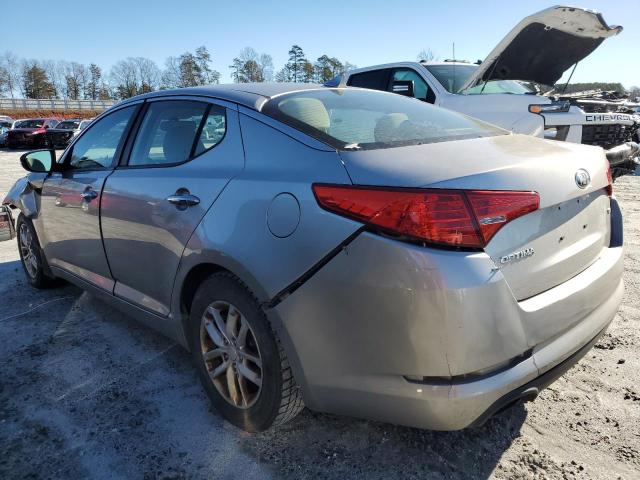 KNAGM4A74D5423983 - 2013 KIA OPTIMA LX SILVER photo 2