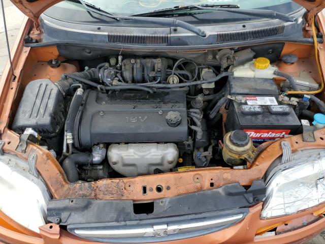 KL1TD666X6B515334 - 2006 CHEVROLET AVEO BASE ORANGE photo 11