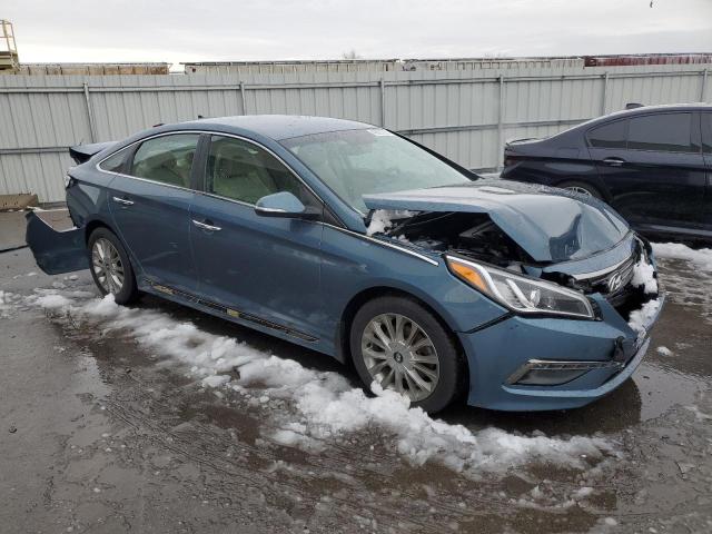 5NPE34AF8FH233417 - 2015 HYUNDAI SONATA SPORT BLUE photo 4