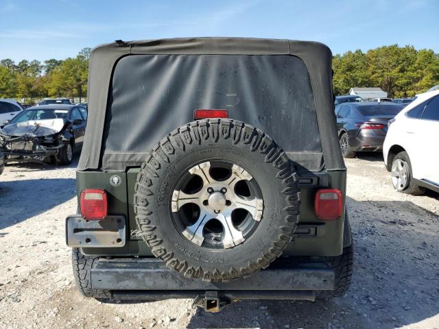 1J4FA39S26P735750 - 2006 JEEP WRANGLER X GREEN photo 6