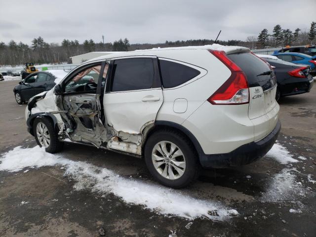 5J6RM4H55EL118306 - 2014 HONDA CR-V EX WHITE photo 2