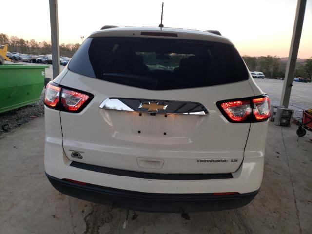 1GNKRFED1DJ104386 - 2013 CHEVROLET TRAVERSE LS WHITE photo 6