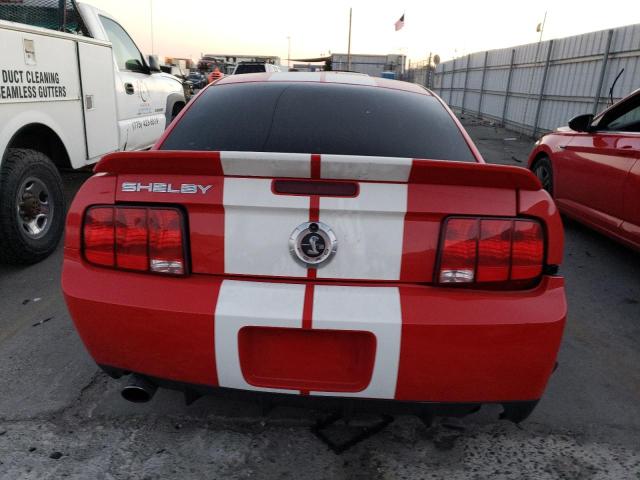 1ZVHT88SX75343360 - 2007 FORD MUSTANG SHELBY GT500 RED photo 6