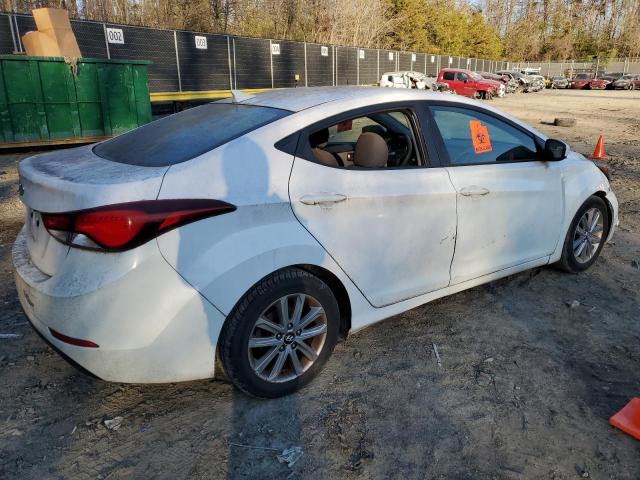 5NPDH4AE9EH469139 - 2014 HYUNDAI ELANTRA SE WHITE photo 3