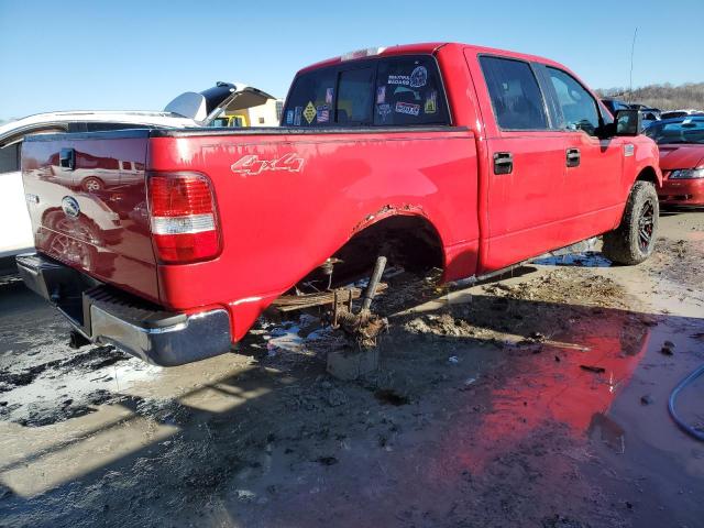 1FTPW14515FB43326 - 2005 FORD F150 SUPERCREW RED photo 3