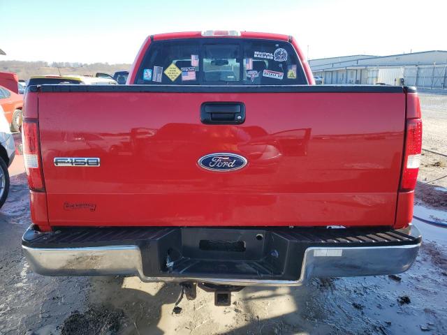 1FTPW14515FB43326 - 2005 FORD F150 SUPERCREW RED photo 6