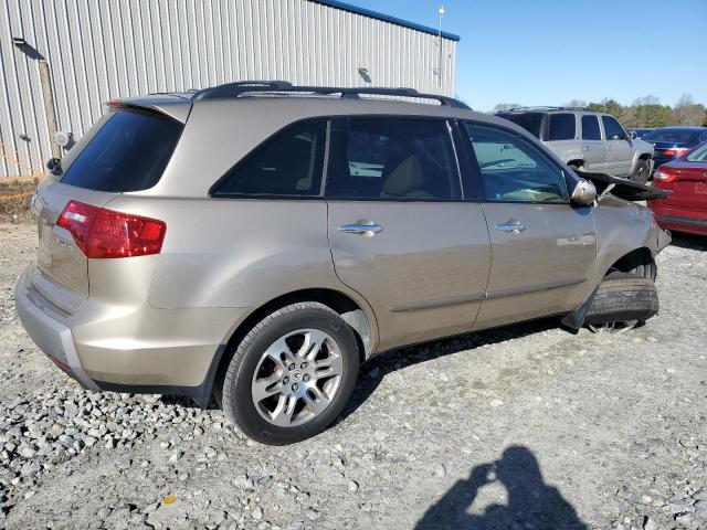 2HNYD28327H536675 - 2007 ACURA MDX TECHNOLOGY BEIGE photo 3