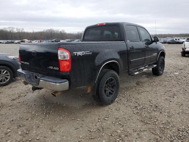5TBDT44186S511537 - 2006 TOYOTA TUNDRA DOUBLE CAB SR5 BLACK photo 3