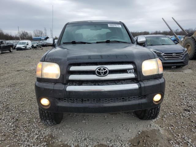 5TBDT44186S511537 - 2006 TOYOTA TUNDRA DOUBLE CAB SR5 BLACK photo 5
