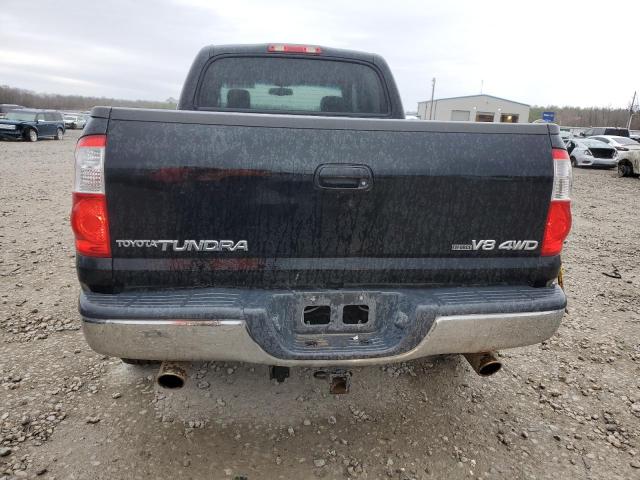 5TBDT44186S511537 - 2006 TOYOTA TUNDRA DOUBLE CAB SR5 BLACK photo 6