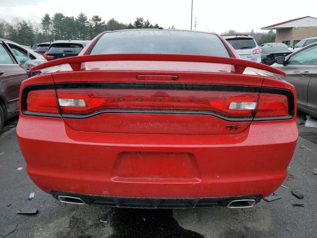 2C3CDXDT6CH200254 - 2012 DODGE CHARGER R/T RED photo 6