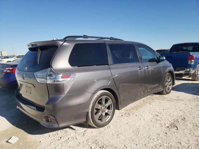 5TDXZ3DC3KS012394 - 2019 TOYOTA SIENNA SE GRAY photo 3