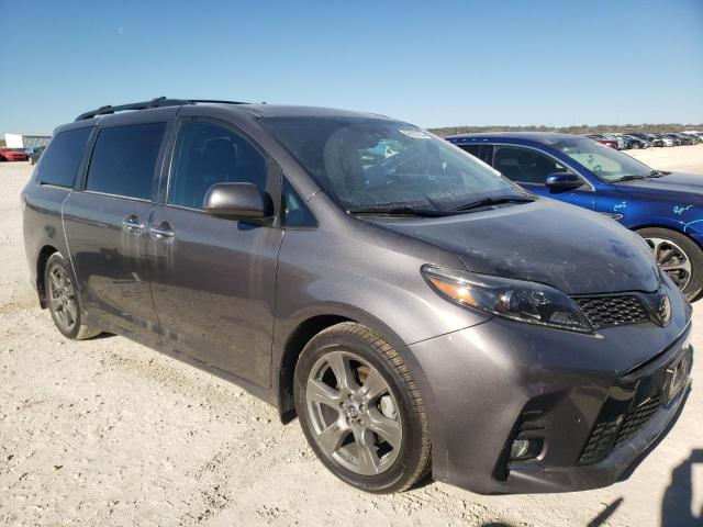 5TDXZ3DC3KS012394 - 2019 TOYOTA SIENNA SE GRAY photo 4