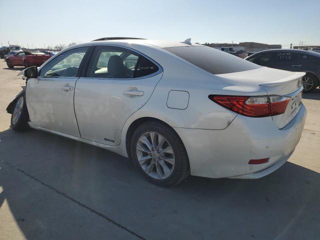 JTHBW1GG9E2039342 - 2014 LEXUS ES 300H WHITE photo 2