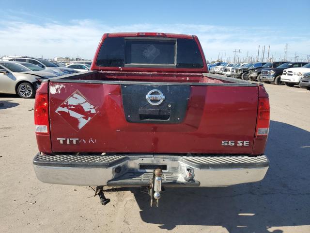 1N6AA07D08N317184 - 2008 NISSAN TITAN XE RED photo 6