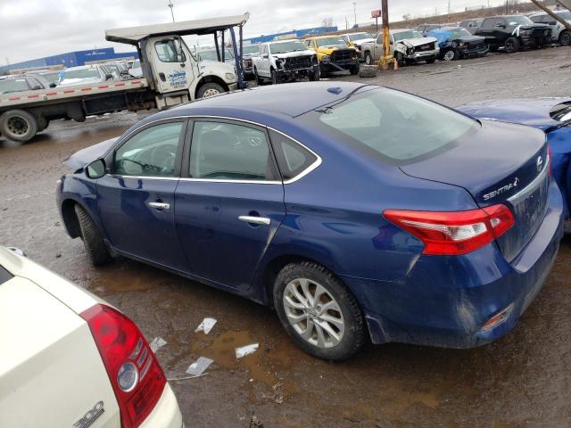 3N1AB7AP8JL637275 - 2018 NISSAN SENTRA S BLUE photo 2