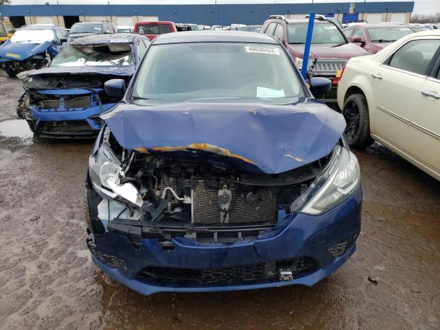 3N1AB7AP8JL637275 - 2018 NISSAN SENTRA S BLUE photo 5