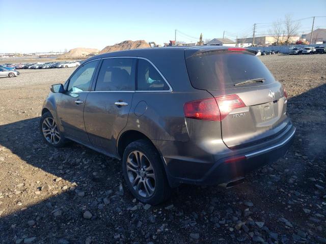 2HNYD2H40AH509555 - 2010 ACURA MDX TECHNOLOGY GRAY photo 2