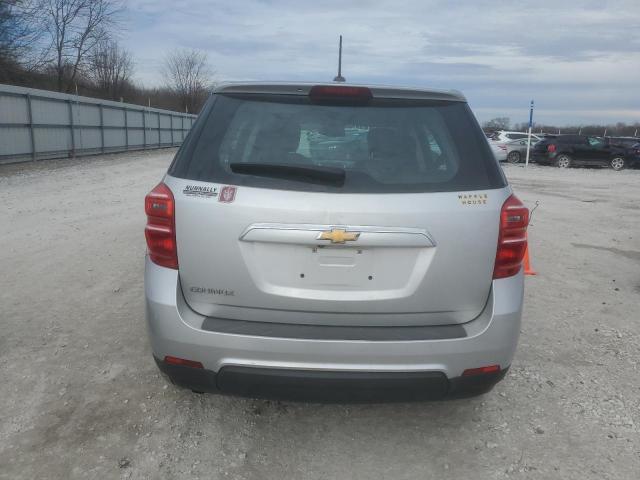 2GNALBEK7H1560140 - 2017 CHEVROLET EQUINOX LS SILVER photo 6