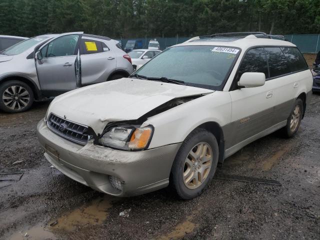 4S3BH686337621760 - 2003 SUBARU LEGACY OUTBACK LIMITED WHITE photo 1