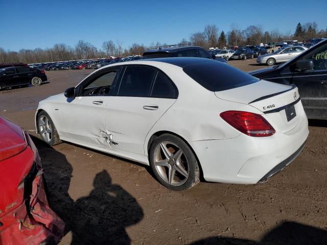 55SWF6EB2GU106286 - 2016 MERCEDES-BENZ C 450 4MATIC AMG WHITE photo 2