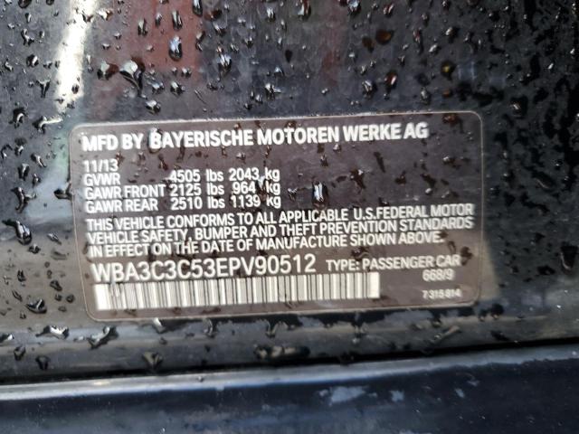 WBA3C3C53EPV90512 - 2014 BMW 320 I XDRIVE BLACK photo 13