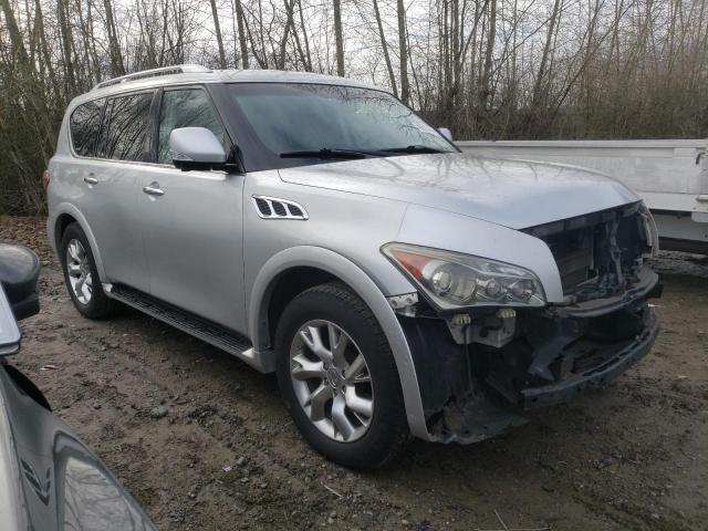 JN8AZ2NC9B9302060 - 2011 INFINITI QX56 SILVER photo 4