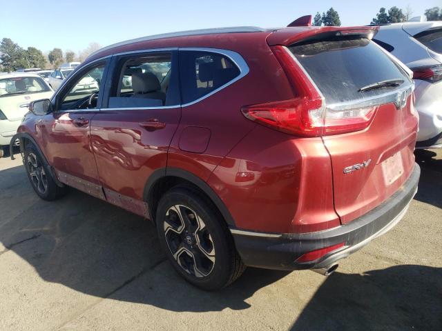 2HKRW2H99HH652537 - 2017 HONDA CR-V TOURING RED photo 2