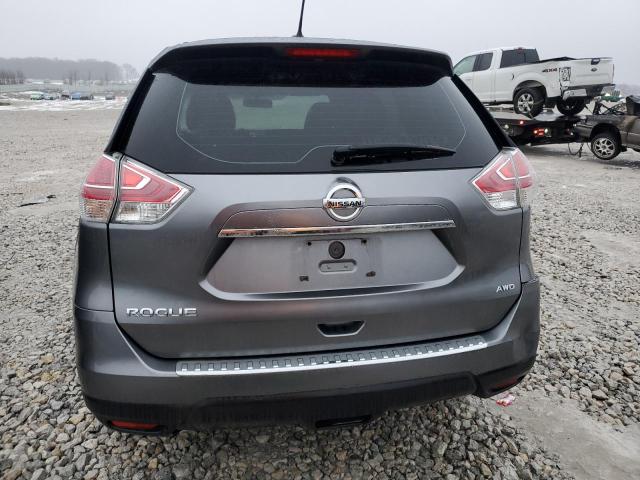 KNMAT2MV3GP604284 - 2016 NISSAN ROGUE S GRAY photo 6