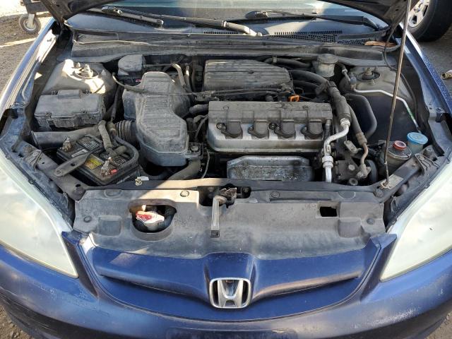 2HGES16664H550226 - 2004 HONDA CIVIC LX BLUE photo 11