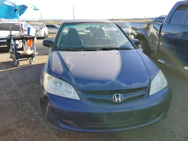 2HGES16664H550226 - 2004 HONDA CIVIC LX BLUE photo 5