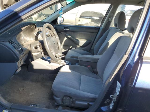 2HGES16664H550226 - 2004 HONDA CIVIC LX BLUE photo 7