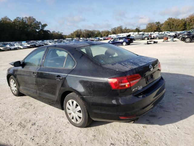 3VW1K7AJ3FM312931 - 2015 VOLKSWAGEN JETTA BASE BLACK photo 2