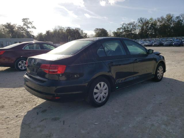 3VW1K7AJ3FM312931 - 2015 VOLKSWAGEN JETTA BASE BLACK photo 3