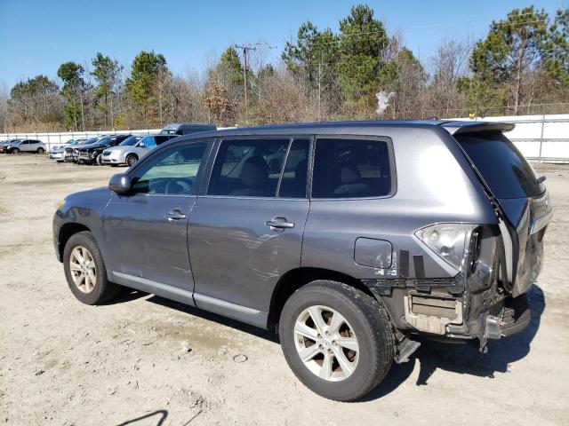 5TDZA3EH2BS013031 - 2011 TOYOTA HIGHLANDER BASE GRAY photo 2