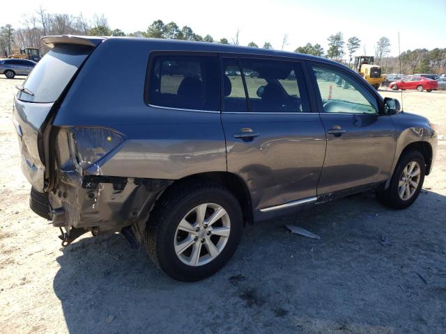 5TDZA3EH2BS013031 - 2011 TOYOTA HIGHLANDER BASE GRAY photo 3