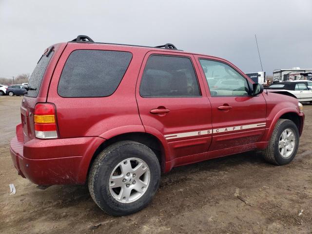 1FMCU94167KC02666 - 2007 FORD ESCAPE LIMITED RED photo 3