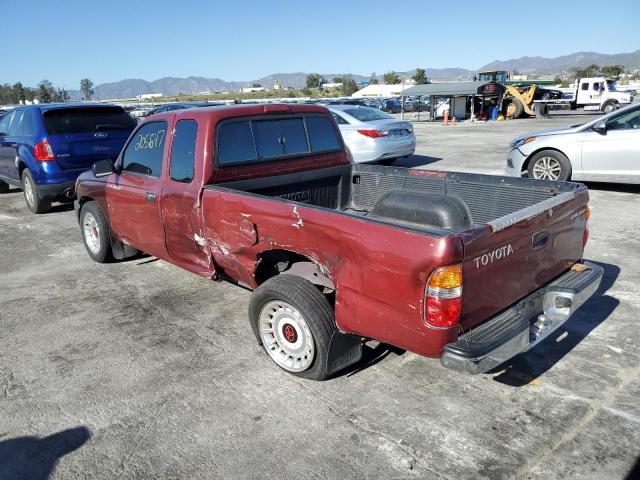 4TAVL52N1WZ159077 - 1998 TOYOTA TACOMA XTRACAB BURGUNDY photo 2