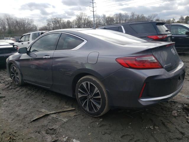 1HGCT1B86GA007120 - 2016 HONDA ACCORD EXL GRAY photo 2