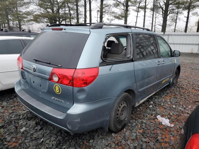 5TDZK23C88S176287 - 2008 TOYOTA SIENNA CE TEAL photo 3